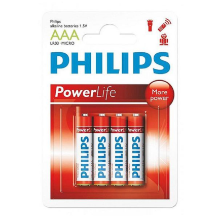 PILA PHILIPS ALCALINA LR03-PAB AAA 1.5V C/4