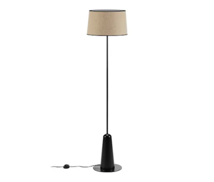 LÁMPARA DE PIE TCHIBO TEXTILSCHIRM BLACK