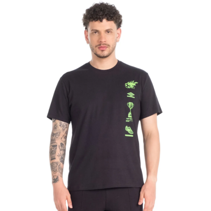 CAMISETA CASUAL MASCULINO UMBRO FIRE BALL MANGAS CORTAS