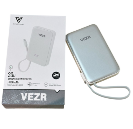 CARGADOR PORTÁTIL VEZR VP04 MAGSAFE 10000MAH 20W WHITE