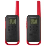 RADIO WALK TALK MOTOROLA T-210 32KM 22 CANALES BLACK/RED