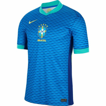 CAMISETA DEPORTIVO MASCULINO NIKE DRI-FIT SOCCER JERSEY BRAZIL 2024 STADIUM AWAY MANGAS CORTAS