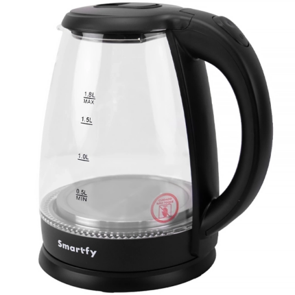 HERVIDOR ELÉCTRICO SMARTFY JE01V 1.500W 1.8L 220V BLACK