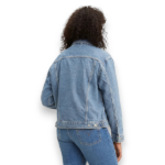 CHAQUETA CASUAL FEMENINO LEVI'S EX-BOYFRIEND TRUCKER AZUL - Imagen 2