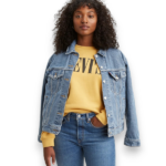 CHAQUETA CASUAL FEMENINO LEVI'S EX-BOYFRIEND TRUCKER AZUL - Imagen 3