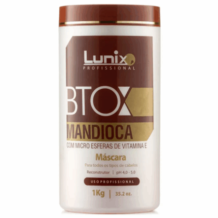 MÁSCARA CAPILAR LUNIX BTOX MANDIOCA RECONSTRUCTIVO WHITE 1KG