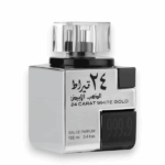 PERFUME MASCULINO LATTAFA 24 CARAT WHITE GOLD EDP 100ML - Imagen 2