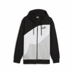 HODDIE DEPORTIVO MASCULINO PUMA POWER FULL ZIP COLORBLOCK TR
