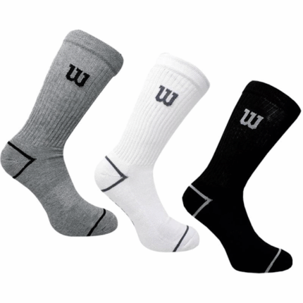 MEDIA DEPORTIVO UNISEX WILSON TRICOLOR MULTIFILAMENTO SET DE 3