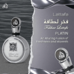 PERFUME UNISEX LATTAFA FAKHAR PLATINUM EDP 100ML - Imagen 3