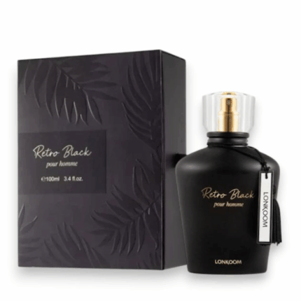 PERFUME MASCULINO LONKOOM RETRO BLACK EDP 100ML