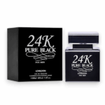 PERFUME MASCULINO LONKOOM 24K PURE BLACK EDT 100ML