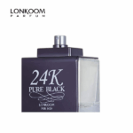 PERFUME MASCULINO LONKOOM 24K PURE BLACK EDT 100ML - Imagen 3