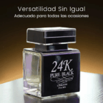 PERFUME MASCULINO LONKOOM 24K PURE BLACK EDT 100ML - Imagen 6