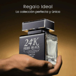 PERFUME MASCULINO LONKOOM 24K PURE BLACK EDT 100ML - Imagen 7