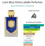 PERFUME UNISEX LATTAFA LIAM BLUE SHINE EDP 100ML - Imagen 3