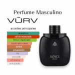 PERFUME MASCULINO VURV ROYCE BLACK EDP 100ML - Imagen 4
