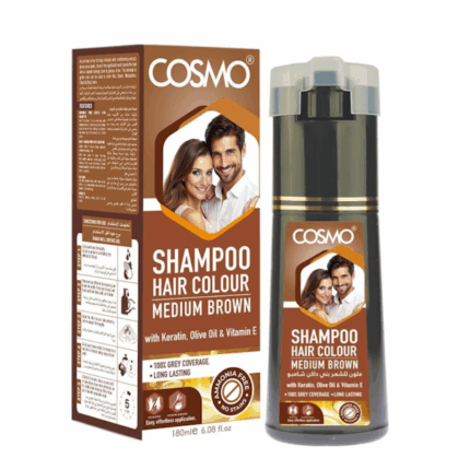 SHAMPOO CAPILAR COSMO HAIR COLOUR MEDIUM BROWN 180ML
