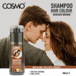 SHAMPOO CAPILAR COSMO HAIR COLOUR MEDIUM BROWN 180ML - Imagen 3
