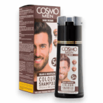 SHAMPOO PARA BARBA COSMO MEN COLOUR DARK BROWN 180ML