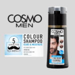 SHAMPOO PARA BARBA COSMO MEN COLOUR NATURAL BLACK 180ML - Imagen 3