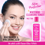 TÓNICO LIMPIADOR FACIAL COSMO GLOW WHITE SKIN PERFECTOR 250ML - Imagen 2