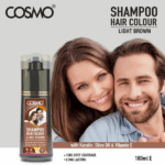 SHAMPOO CAPILAR COSMO HAIR COLOUR LIGHT BROWN 180ML - Imagen 3