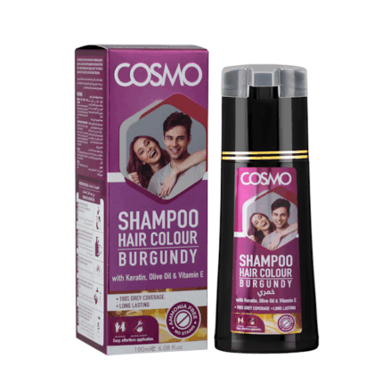 SHAMPOO CAPILAR COSMO HAIR COLOUR BURGUNDY 180ML