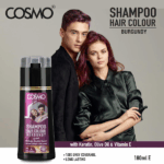 SHAMPOO CAPILAR COSMO HAIR COLOUR BURGUNDY 180ML - Imagen 3