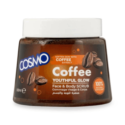 EXFOLIANTE FACIAL Y CORPORAL COSMO COFFEE YOUTHFUL GLOW 500ML