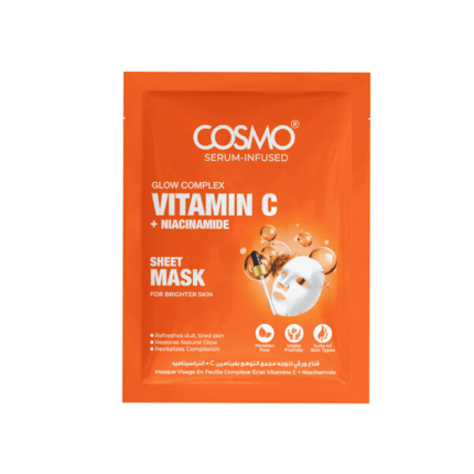 MÁSCARA FACIAL COSMO GLOW COMPLEX VITAMIN C & NIACINAMIDE