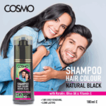 SHAMPOO CAPILAR COSMO HAIR COLOUR NATURAL BLACK 180ML - Imagen 3