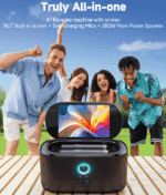 ALTAVOZ PORTÁTIL IKARAO SHELL S1 CON 2 MICRÓFONO 280W - Imagen 5