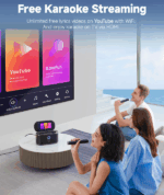 ALTAVOZ PORTÁTIL IKARAO SHELL S1 CON 2 MICRÓFONO 280W - Imagen 6