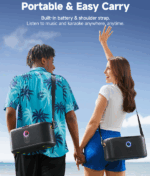 ALTAVOZ PORTÁTIL IKARAO SHELL S1 CON 2 MICRÓFONO 280W - Imagen 9