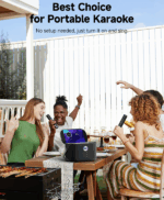 ALTAVOZ PORTÁTIL IKARAO SHELL S2 CON 2 MICRÓFONO 140W - Imagen 5