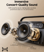 ALTAVOZ PORTÁTIL IKARAO SHELL S2 CON 2 MICRÓFONO 140W - Imagen 6