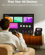 ALTAVOZ PORTÁTIL IKARAO SHELL S2 CON 2 MICRÓFONO 140W - Imagen 8