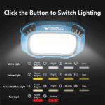 LINTERNA LED SMILING SHARK GZ-0892B RECARGABLE 14 MODOS BLUE - Imagen 6