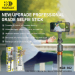 TRIPODE INTELIGENTE KOOSDA SMART FOLLOW THE SELFIE STICK KGB-302 360° - Imagen 6
