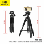 TRÍPODE ESTABLE KOOSDA KSD-888 STRONG STABILIZER 180CM - Imagen 3