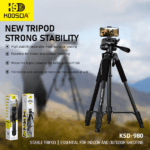 TRÍPODE ESTABLE KOOSDA KSD-980 210CM - Imagen 4