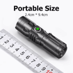 LINTERNA LED MINI SMILING SHARK SD-5028 SUPERBRILLANTE 8400 LÚMENES BLACK - Imagen 6