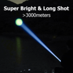 LINTERNA LED MINI SMILING SHARK SD-5028 SUPERBRILLANTE 8400 LÚMENES BLACK - Imagen 8