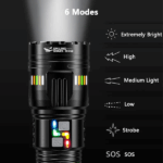LINTERNA LED SMILING SHARK SD-5996 MULTI-FUNCIONAL S10000 LÚMENES - Imagen 3