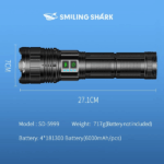 LINTERNA LED SMILING SHARK SD-5999 MULTI-FUNCIONAL 15000 LÚMENES - Imagen 10