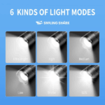 LINTERNA LED SMILING SHARK SD-5999 MULTI-FUNCIONAL 15000 LÚMENES - Imagen 7