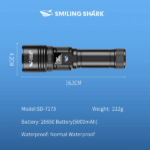 LINTERNA LED SMILING SHARK SD-7173 8000 LÚMENES - Imagen 11