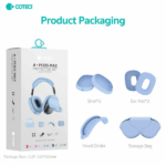 PROTECTOR DE SILICONA COTECI 73050-LB AIRPODS MAX SET LIGHT BLUE - Imagen 9