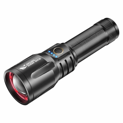 LINTERNA LED SMILING SHARK SD-7800 10000 LÚMENES BLACK